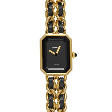 シャネル プルミエール S H0001 ブラック レディース 時計 【中古】【wristwatch】
