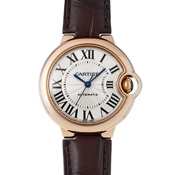カルティエ バロン ブルー ドゥ カルティエ 33mm W6920097 シルバー レディース 時計 【中古】【wristwatch】