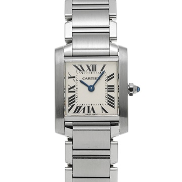カルティエ タンクフランセーズ SM　 W51008Q3 シルバー レディース 時計 【中古】【wristwatch】
