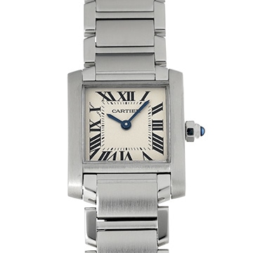 カルティエ タンクフランセーズ SM　 W51008Q3 シルバー レディース 時計 【中古】【wristwatch】