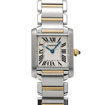 カルティエ タンク フランセーズ SM W51007Q4 シルバー レディース 時計 【中古】【wristwatch】