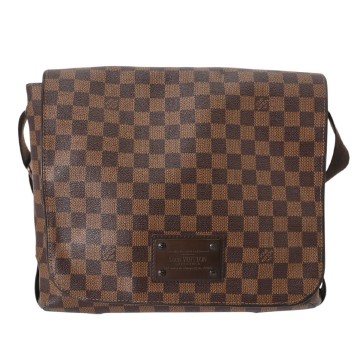 ルイ ヴィトン ダミエ ブルックリン MM ブラウン N51211 ダミエキャンバス メンズ バッグ 【中古】【bag】