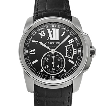 カルティエ カリブル ドゥ カルティエ W7100041 ブラック メンズ 時計 【中古】【wristwatch】
