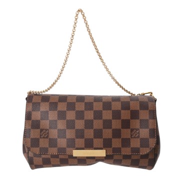 ルイ ヴィトン ダミエ フェイボリット MM 2WAY ブラウン N41129 ダミエキャンバス レディース バッグ 【中古】【bag】