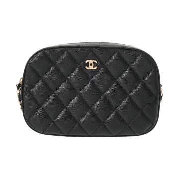 シャネル マトラッセ チェーンショルダー ブラック A69900 キャビアスキン レディース バッグ 【中古】【bag】