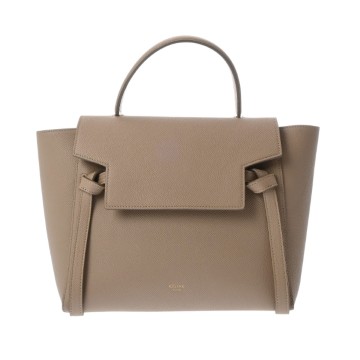 セリーヌ ベルトバッグ マイクロ ベージュ 189153 レザー レディース バッグ 【中古】【bag】