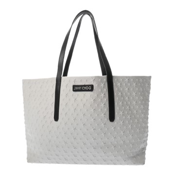 ジミーチュウ ピムリコ トートバッグ ホワイト スタッズ/レザー レディース バッグ 【中古】【bag】
