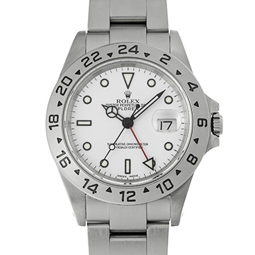 ロレックス エクスプローラーII 16570 ホワイト メンズ 時計 【中古】【wristwatch】