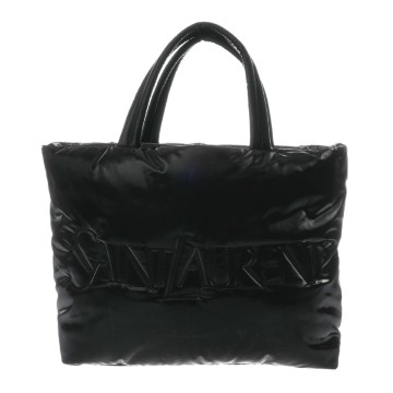 サンローラン トートバッグ ブラック GUE756269 ワイドパファ―/ナイロン レディース バッグ 【中古】【bag】