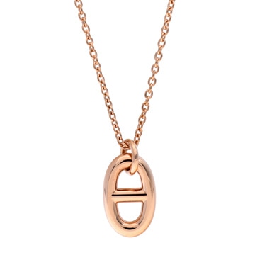 エルメス シェーヌダンクル ファランドール ネックレス PM ゴールド K18ピンクゴールド PG レディース ジュエリー 【中古】【jewelry】