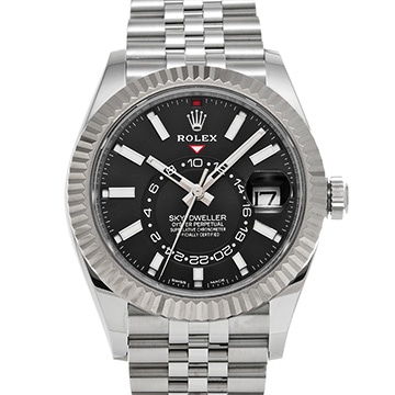 ロレックス スカイドゥエラー 326934 ブライトブラック メンズ 時計 【中古】【wristwatch】