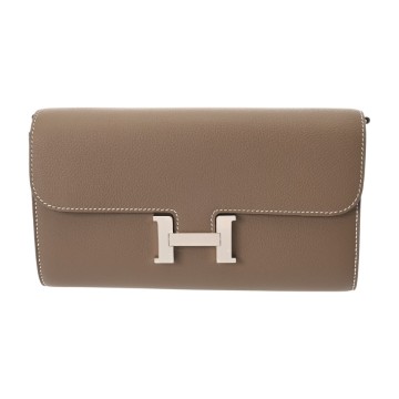エルメス コンスタンス ロングトゥーゴー  エトゥープ エバーカラー レディース 財布 【新品】【purse】