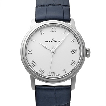 ブランパン ヴィルレ ウルトラスリム 6127-1127-55B ホワイト レディース 時計 【中古】【wristwatch】