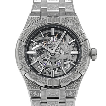 モーリス ラクロア アイコン スケルトン アーバン トリビュート AI6007-SS009-030-1 ダークグレー メンズ 時計 【中古】【wristwatch】
