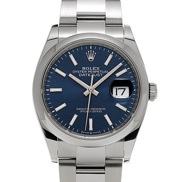 ロレックス デイトジャスト 36 126200 ブライトブルー メンズ 時計 【中古】【wristwatch】