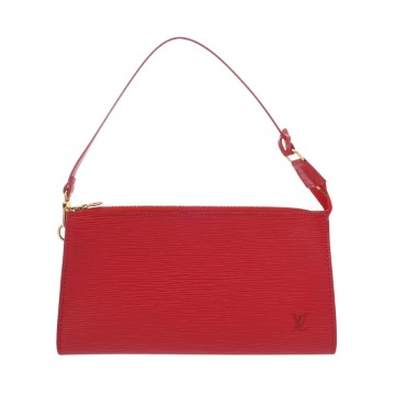 ルイ ヴィトン エピ ポシェットアクセソワ―ル カスティリアンレッド M52947 レザー レディース 【中古】【bag】