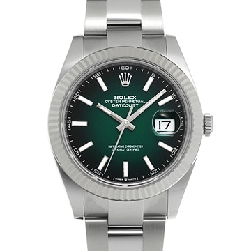 ロレックス デイトジャスト 41 126334 グリーンオンブレ メンズ 時計 【新品】【wristwatch】