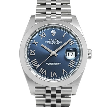 ロレックス デイトジャスト 41 126300 ブライトブルー メンズ 時計 【新品】【wristwatch】