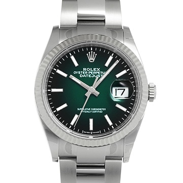 ロレックス デイトジャスト 36 126234 グリーンオンブレ メンズ 時計 【新品】【wristwatch】