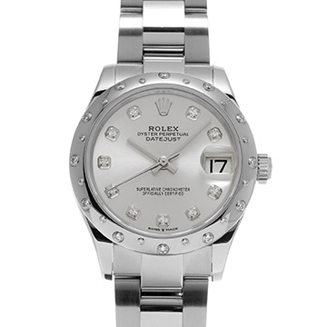 ロレックス デイトジャスト 31 278344RBR シルバー/ダイヤモンド ユニセックス 時計 【中古】【wristwatch】