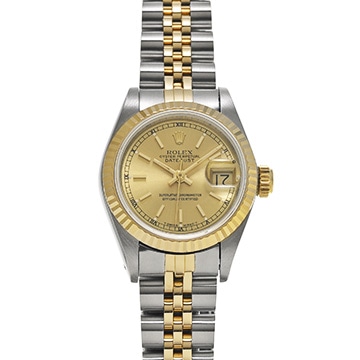ロレックス デイトジャスト  69173 シャンパン レディース 時計 【中古】【wristwatch】