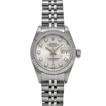 ロレックス デイトジャスト 69174G シルバー/ダイヤモンド レディース 時計 【中古】【wristwatch】