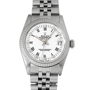 ロレックス デイトジャスト 68274 ホワイト ユニセックス 時計 【中古】【wristwatch】