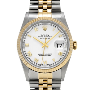 ロレックス デイトジャスト 36 16233 ホワイト メンズ 時計 【中古】【wristwatch】