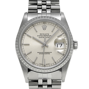 ロレックス デイトジャスト 16220 シルバー メンズ 時計 【中古】【wristwatch】