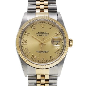 ロレックス デイトジャスト 36 16233 シャンパン メンズ 時計 【中古】【wristwatch】