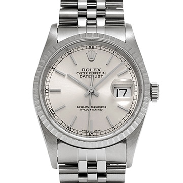 ロレックス デイトジャスト 16220 シルバー メンズ 時計 【中古】【wristwatch】