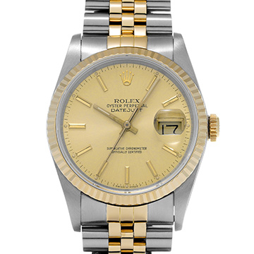 ロレックス デイトジャスト 16233 シャンパン メンズ 時計 【中古】【wristwatch】