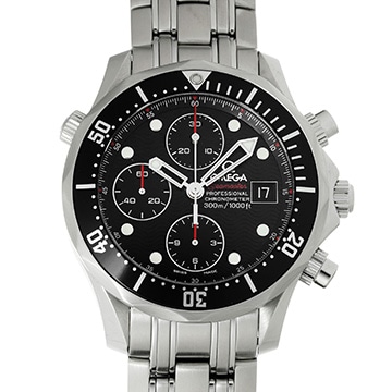 オメガ シーマスター ダイバー300 クロノグラフ 213.30.42.40.01.001 ブラック メンズ 時計 【中古】【wristwatch】