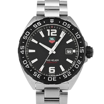 タグ ホイヤー フォーミュラ1 クォーツ WAZ1110.BA0875 ブラック メンズ 時計 【中古】【wristwatch】