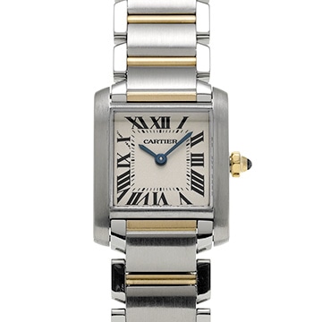 カルティエ タンク フランセーズ SM W51007Q4 シルバー レディース 時計 【中古】【wristwatch】