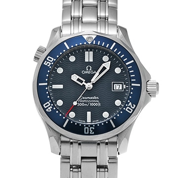 オメガ シーマスター プロフェッショナル 300 ミッドサイズ 2561.80 ブルー ユニセックス 時計 【中古】【wristwatch】