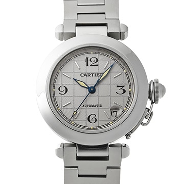 カルティエ パシャC W31023M7 シルバー ユニセックス 時計 【中古】【wristwatch】