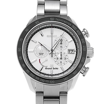 グランドセイコー スプリングドライブ クロノグラフ SBGB001 シルバー メンズ 時計 【中古】【wristwatch】