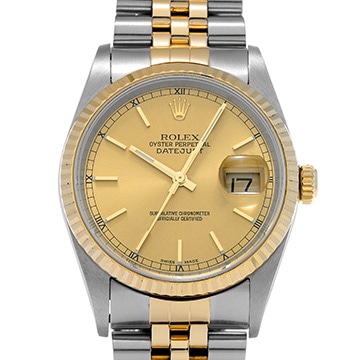 ロレックス デイトジャスト 16233 シャンパン メンズ 時計 【中古】【wristwatch】