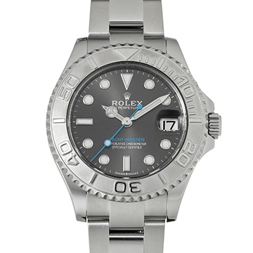 ロレックス ヨットマスター 37 ダークロジウム 268622 スレートグレー ユニセックス 時計 【中古】【wristwatch】