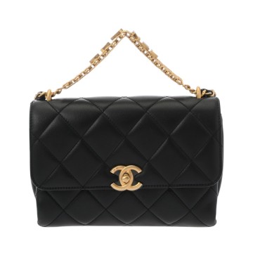 シャネル マトラッセ スモールフラップバッグ ブラック AS3241 ラムスキン レディース バッグ 【中古】【bag】