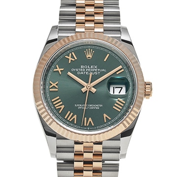 ロレックス デイトジャスト 36 126231 グリーン メンズ 時計 【新品】【wristwatch】