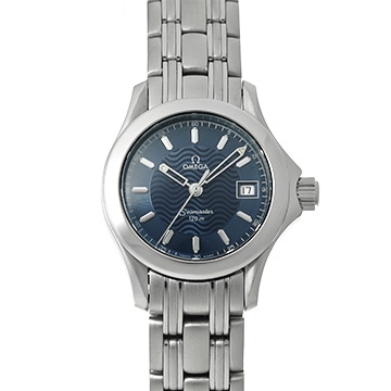オメガ シーマスター 120 クォーツ 2581.81 ブルー レディース 時計 【中古】【wristwatch】