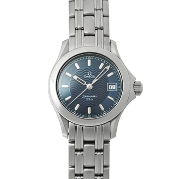 オメガ シーマスター 120 クォーツ 2581.81 ブルー レディース 時計 【中古】【wristwatch】