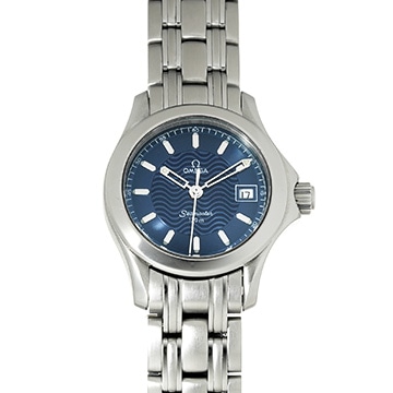 オメガ シーマスター 120 クォーツ 2581.81 ブルー レディース 時計 【中古】【wristwatch】
