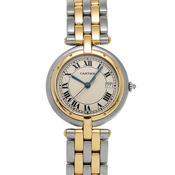 カルティエ パンテール ヴァンドーム LM 83084242 アイボリー ユニセックス 時計 【中古】【wristwatch】