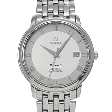 オメガ デ・ヴィル プレステージ 4574.31 シルバー メンズ 時計 【中古】【wristwatch】