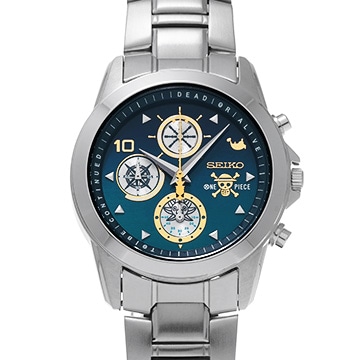 セイコー ワンピース 1000話記念モデル 7T92-HBZ0 ブルー/グリーン メンズ 時計 【中古】【wristwatch】