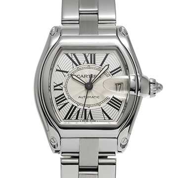 カルティエ ロードスター LM W62025V3 シルバー メンズ 時計 【中古】【wristwatch】