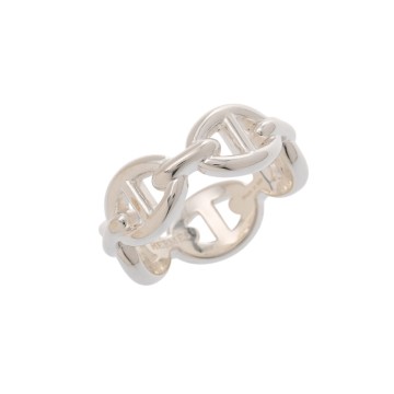 エルメス シェーヌダンクル リング PM #50 シルバー シルバー925 レディース ジュエリー 【中古】【jewelry】
